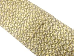 アンティーク　霞に菊模様織り出し袋帯（材料）